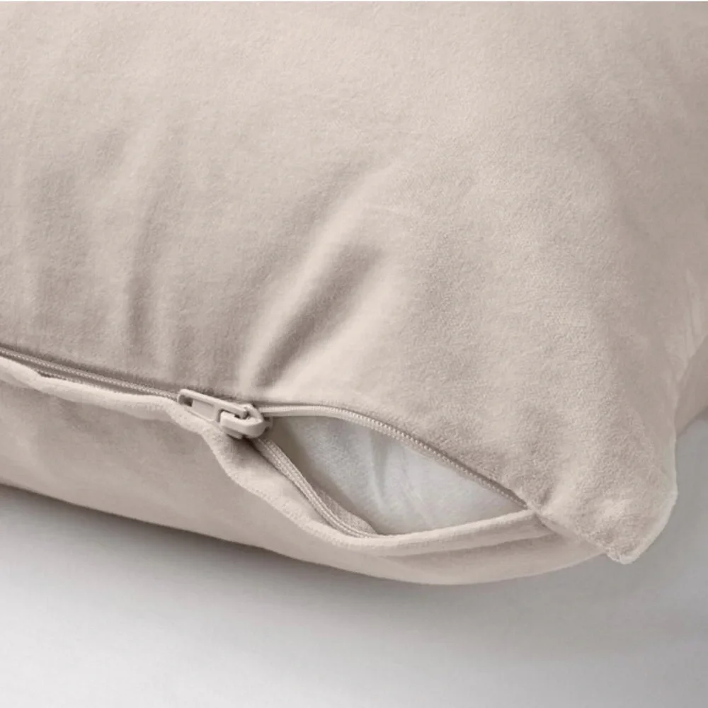 IKEA SANELA Bundle of 4x Light Beige Accent Pillow Covers, 16 x 23, 26 x 26